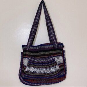 Medium Woven Multicolour Abanico Bag Shoulder Bag Purse